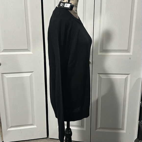 Banana Republic Black Merino Wool Men's Sweater - Picture 6 of 7